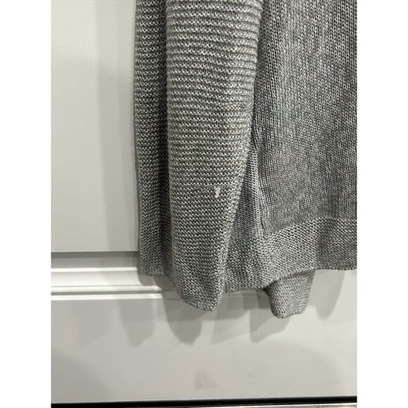 Faded Glory Womens Light Gray Heather Open Front Cardigan Sweater Sz Small - Picture 9 of 11